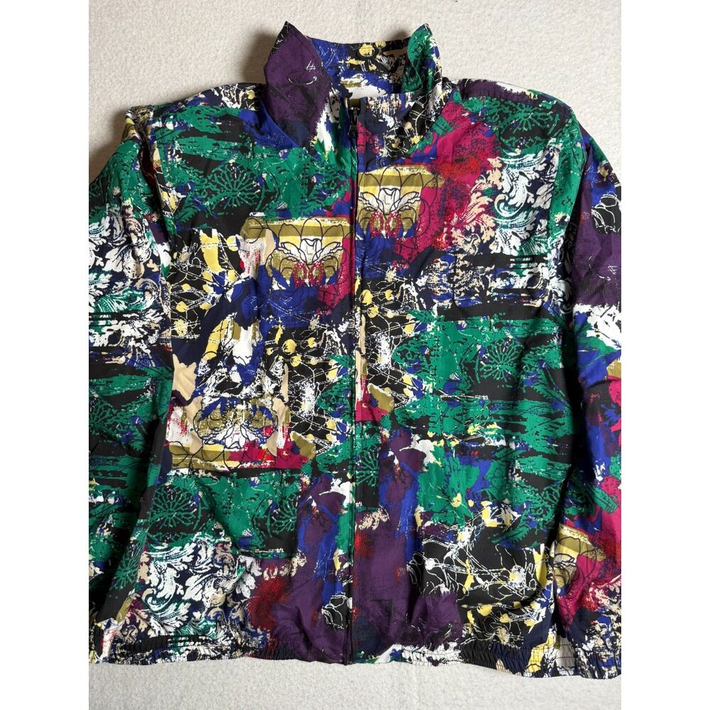 Koret Sport Jacket men's Size Large Long sleeve jacket Full Zip Windbreaker 90s